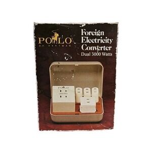 Polo by Hartman Foreign Electricity Converter Dual300 3000w Case Travel Accessor